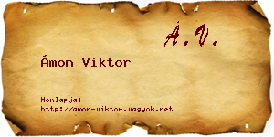 Ámon Viktor névjegykártya